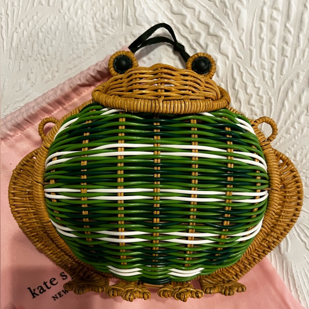 Kate Spade Hoppkins Wicker Frog Crossbody